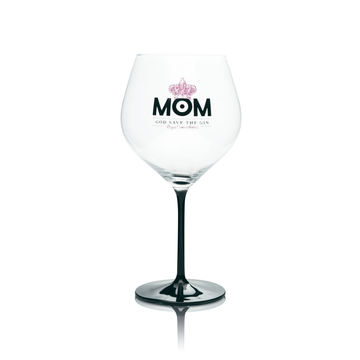 6x MOM Gin Glas 0,75l Ballon Gläser Ritzenhoff schwarzer Stiel Pink London Bar – Ansicht 2