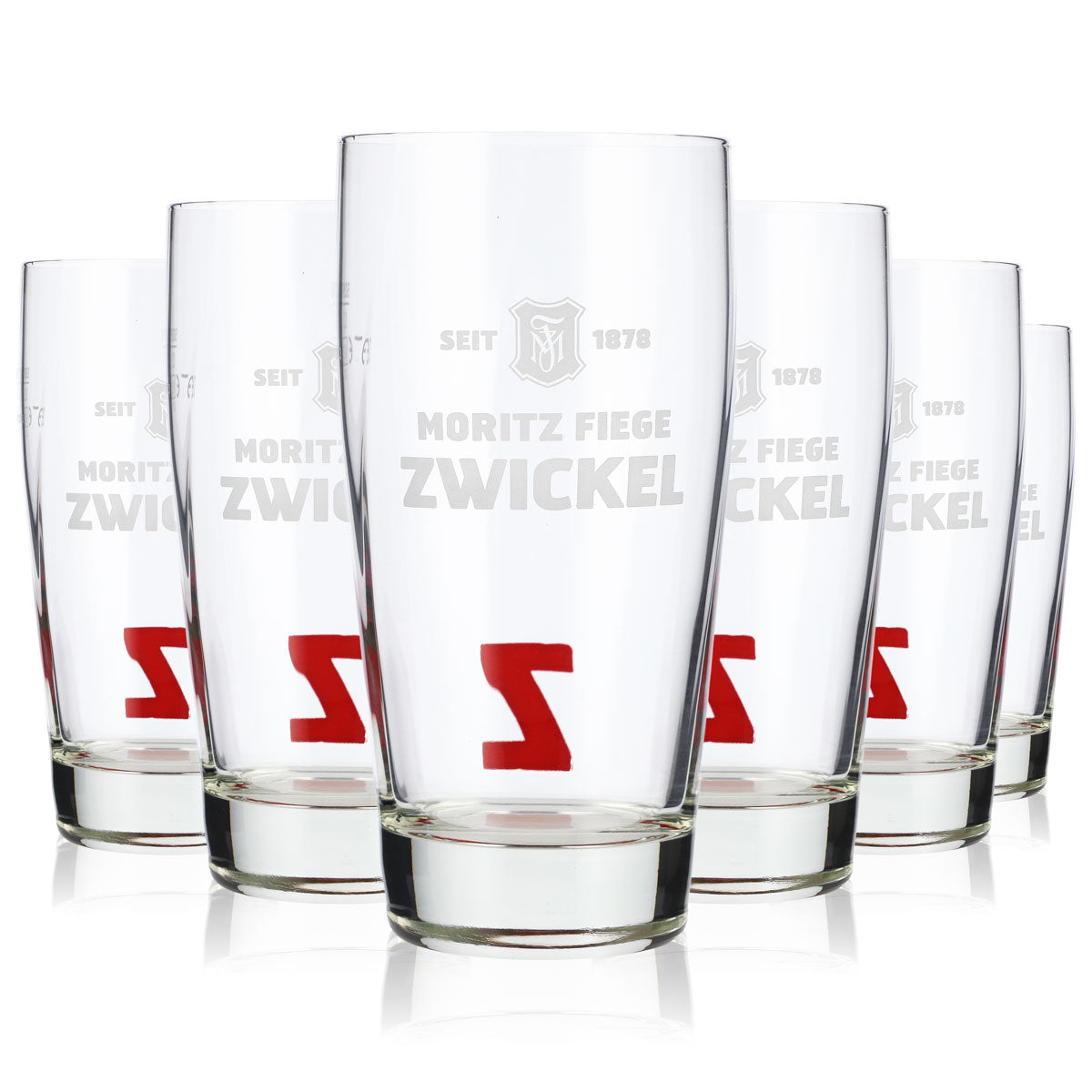 6x Moritz Fiege Bier Glas 0,3l Willibecher Biergläser Becher "Z" – Ansicht 6