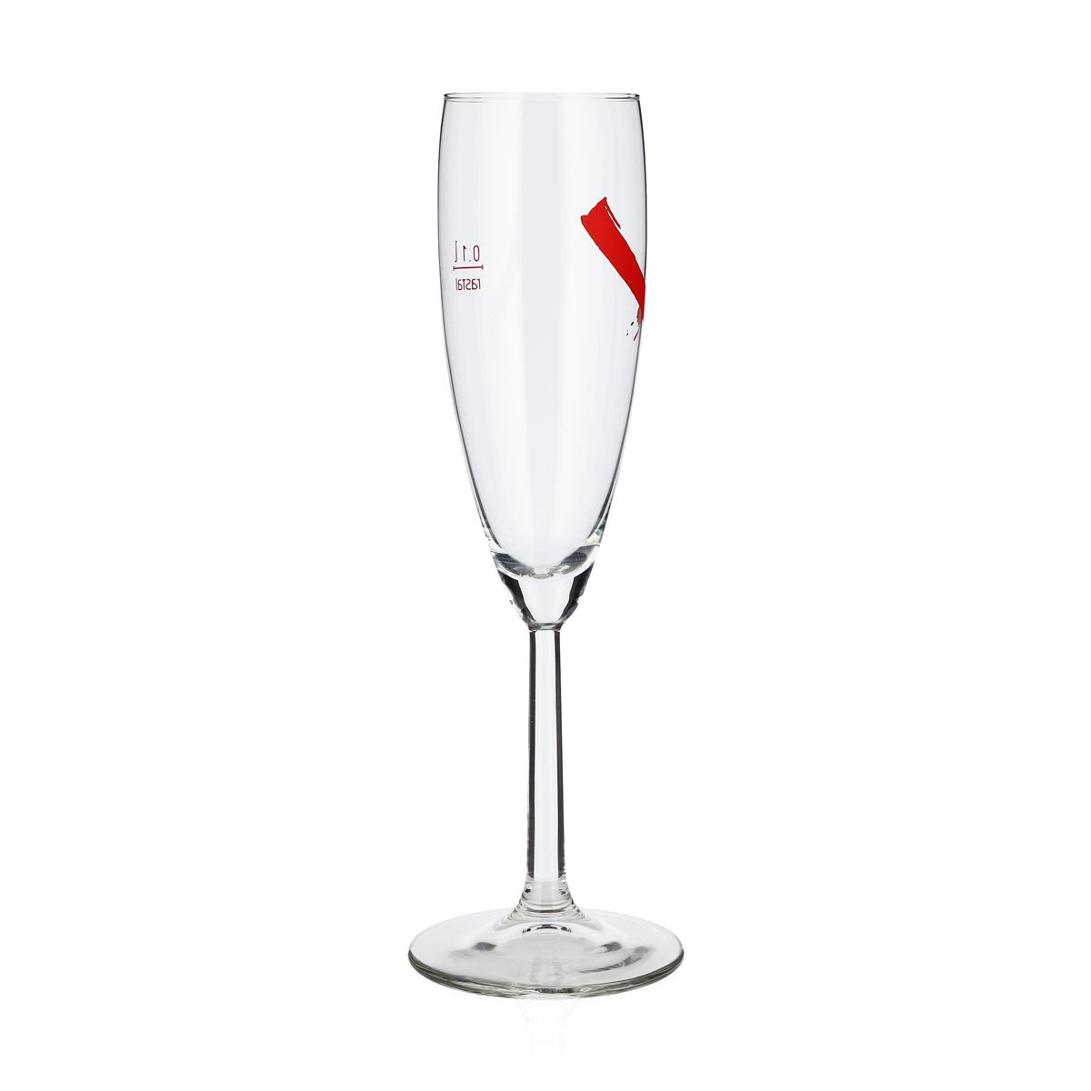 6x Mumm Sekt Glas 0,1l schräges Logo rot Magnum Rastal (6er Set) – Ansicht 3