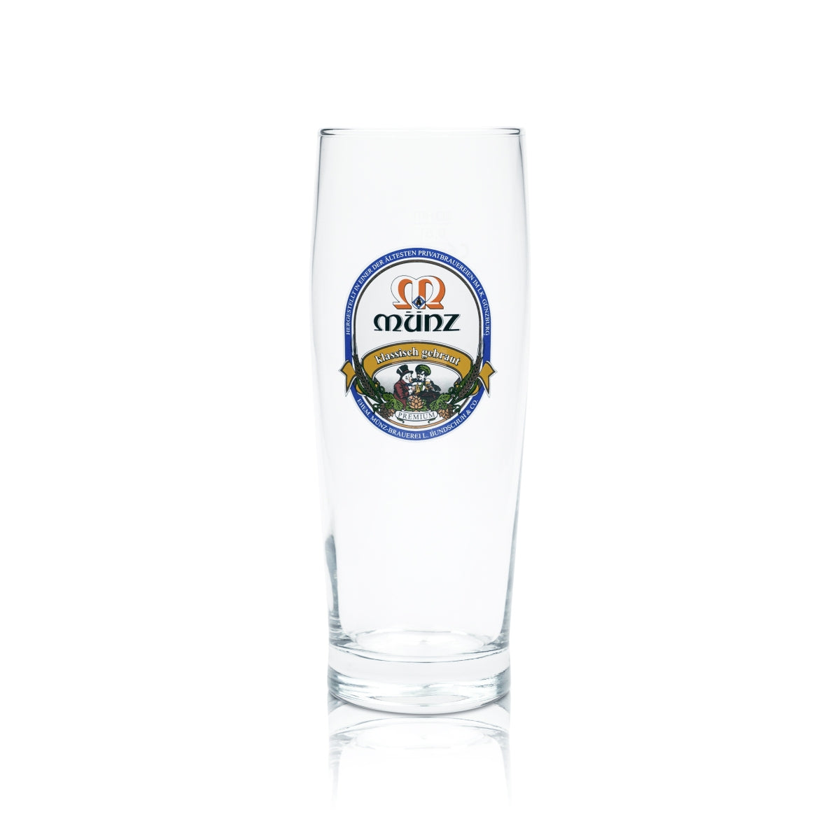 6x Münz Bräu Bier Glas 0,5l Willi Becher Trumpf Gläser Brauerei Günzburg Beer – Ansicht 2
