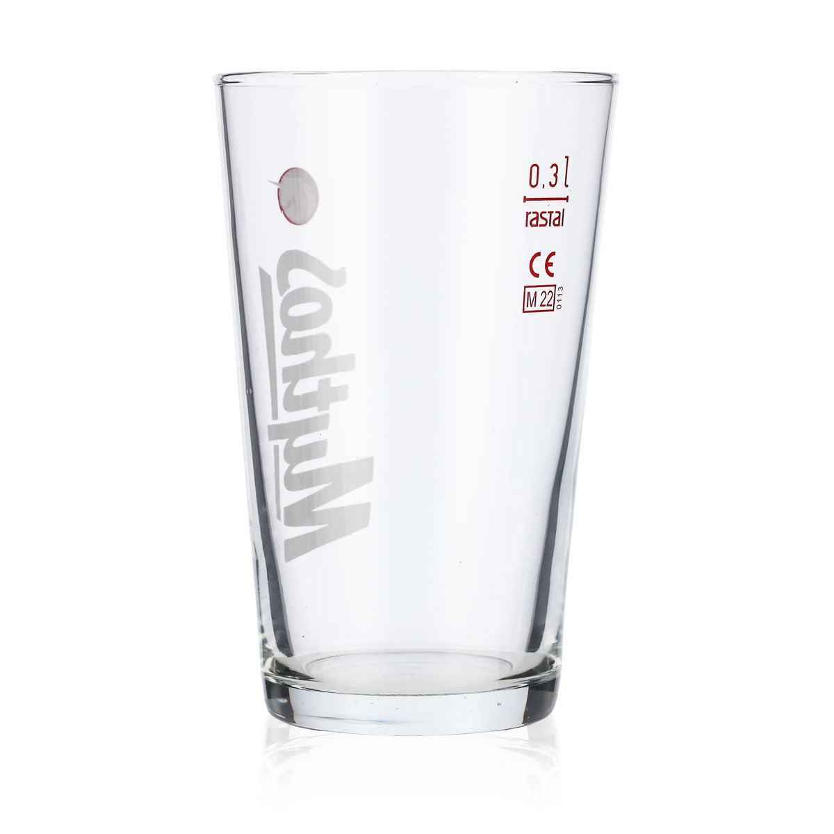 6x Mythos Bierglas Gläser Biergläser Becher 0,3l Weißes Logo Senkrecht – Ansicht 4