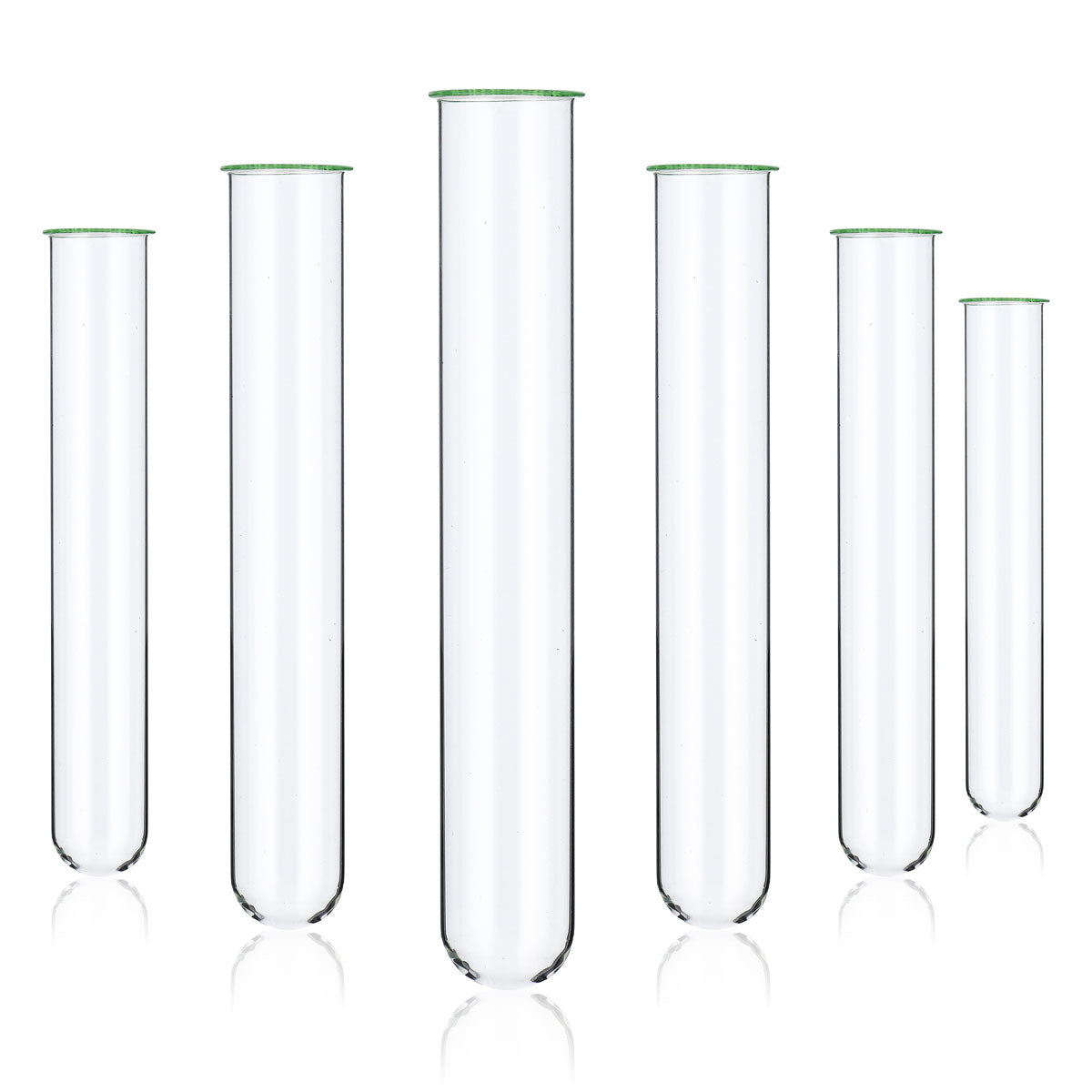 6x No Branding Glas Shotglas Kurzer Stamper 0,12l Stange Reagenzglas