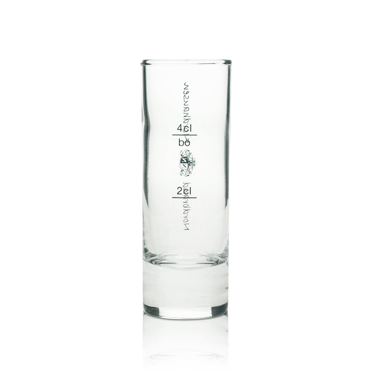 6x Nordbrand Nordhausen Schnaps Glas Shot länglich 4cl – Ansicht 3