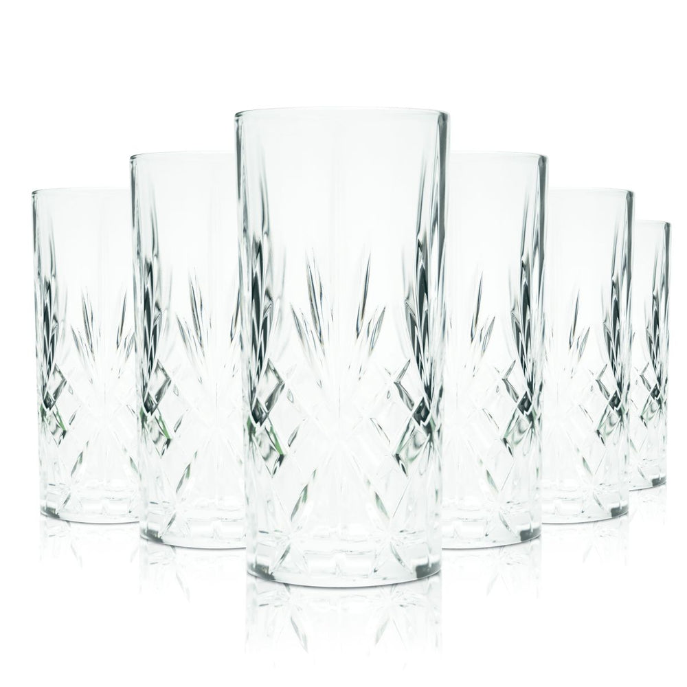 6x Nordes Gin Glas 0,35l Longdrinkglas Highball Gin-Tonic Gläser Set Distillery