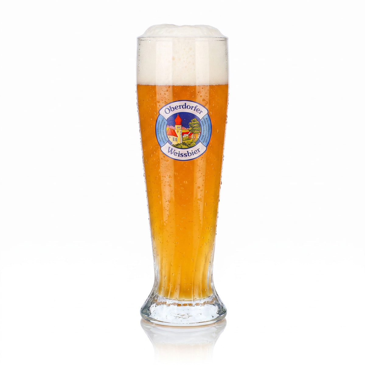 6x Oberdorfer Bier Glas Pokal 0,3l Weissbier Relief Sahm (6er Set) – Ansicht 2