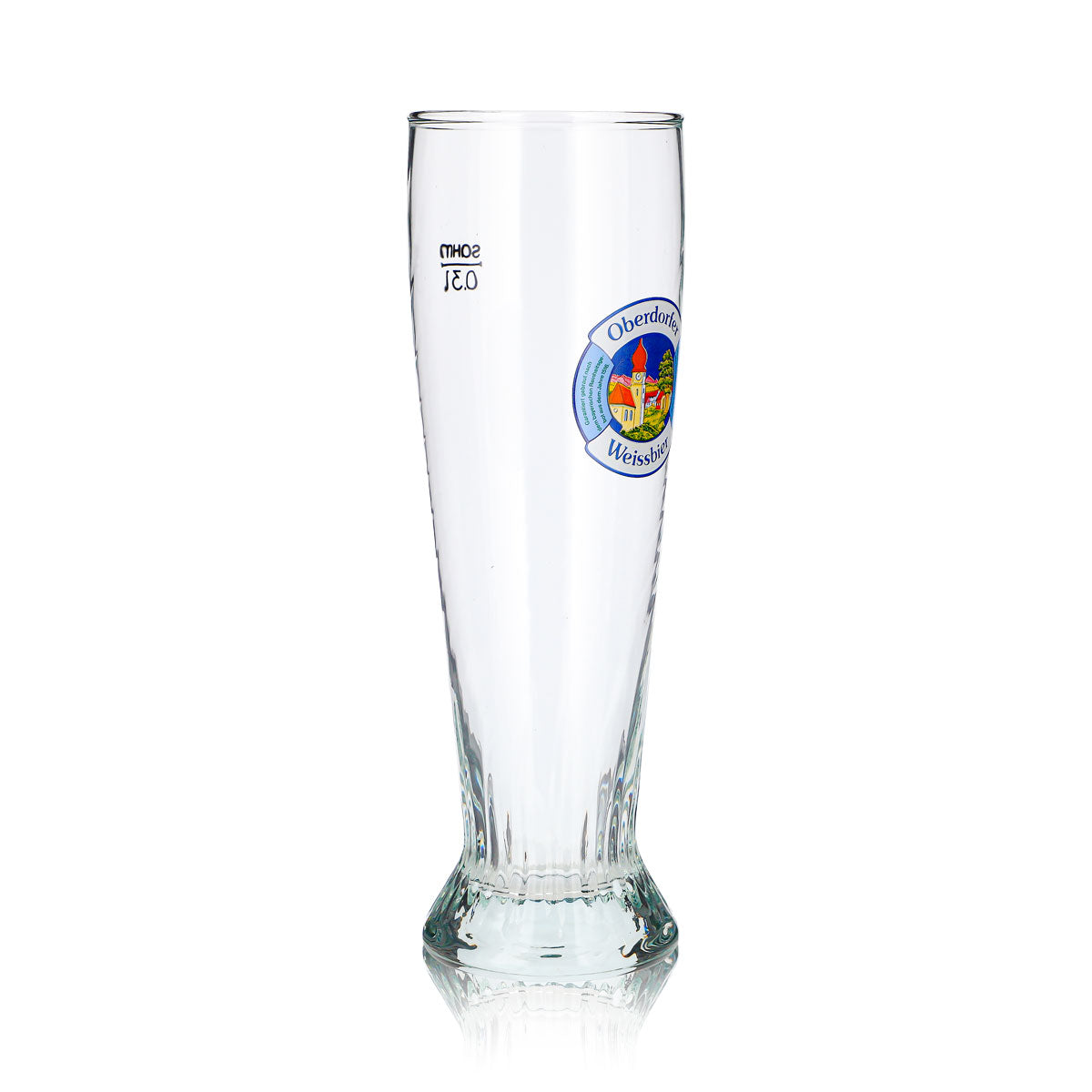 6x Oberdorfer Bier Glas Pokal 0,3l Weissbier Relief Sahm (6er Set) – Ansicht 4