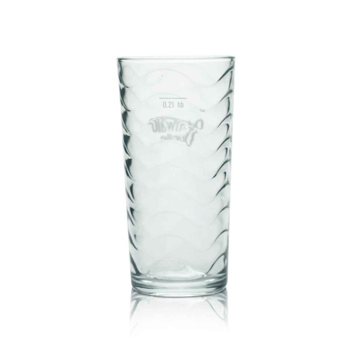 6x Odenwald Quelle Glas 0,2l Kontur Relief Becher Gläser Mineral Wasser Spudel – Ansicht 3