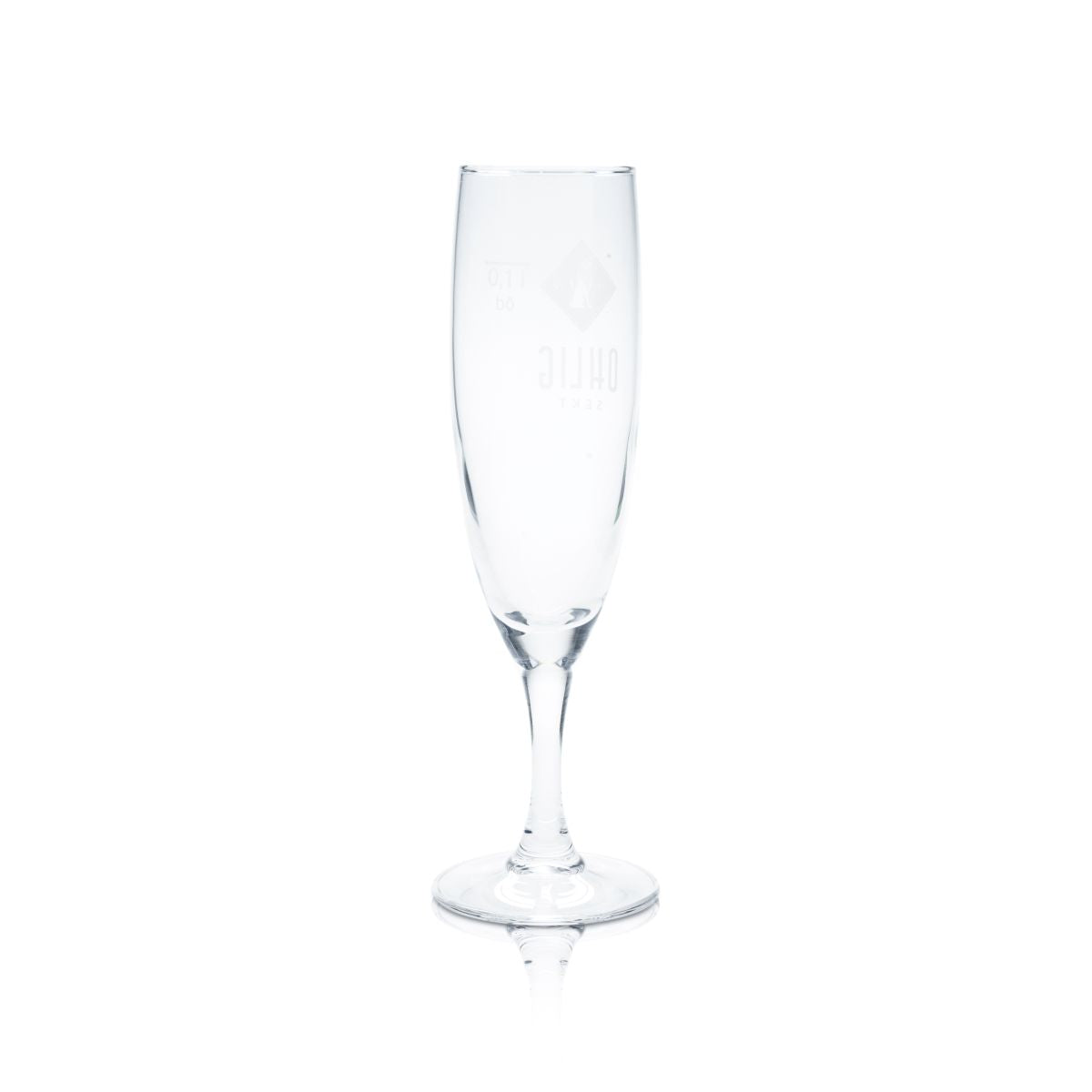 6x Ohlig Sektglas 0,1l Sektlöte Kelchglas Sektschale Champagner Gläsr Set Eiche – Ansicht 3