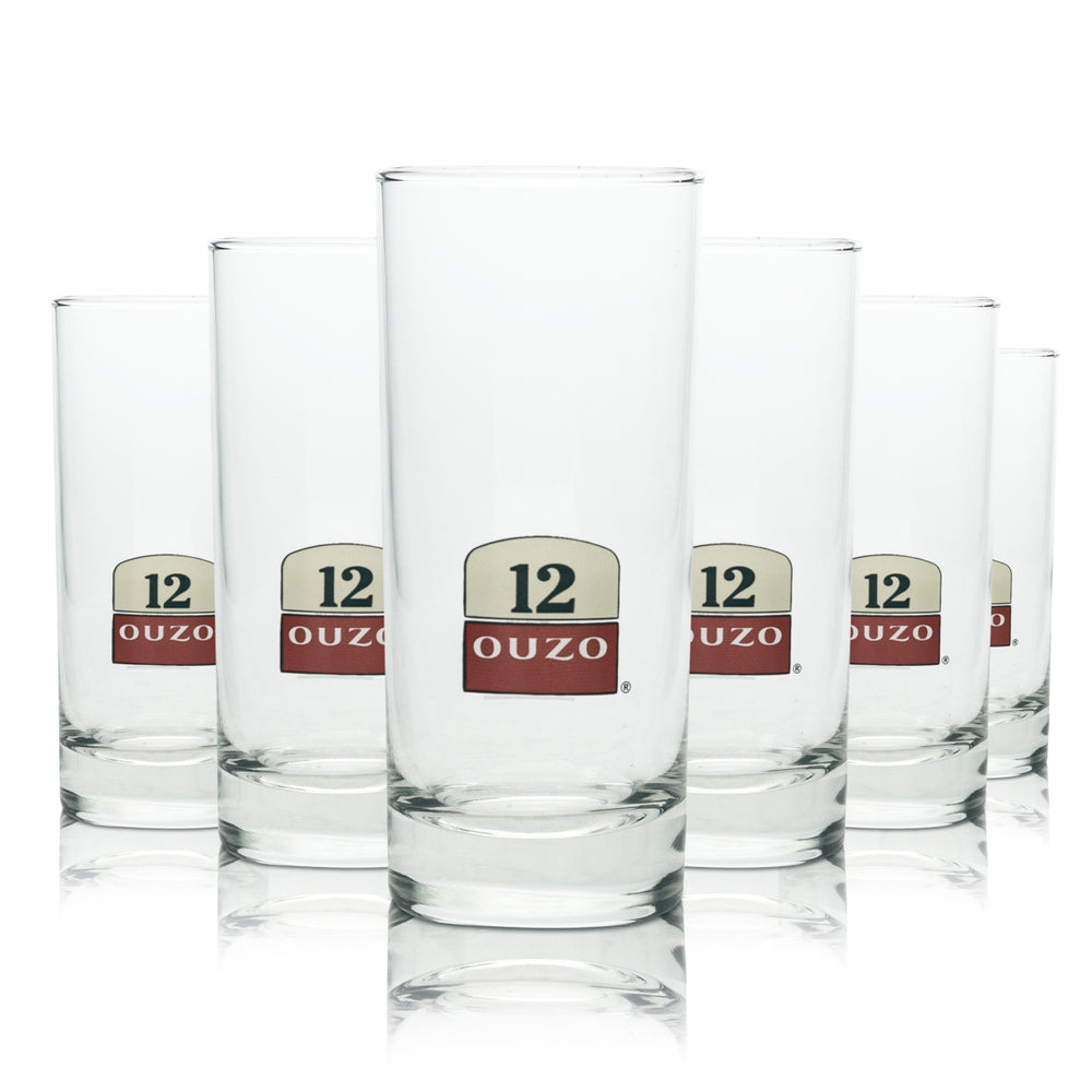 6x Ouzo 12 Glas Longdrink 200ml Gläser Cocktail 2cl/4cl Rastal Gastro Likör