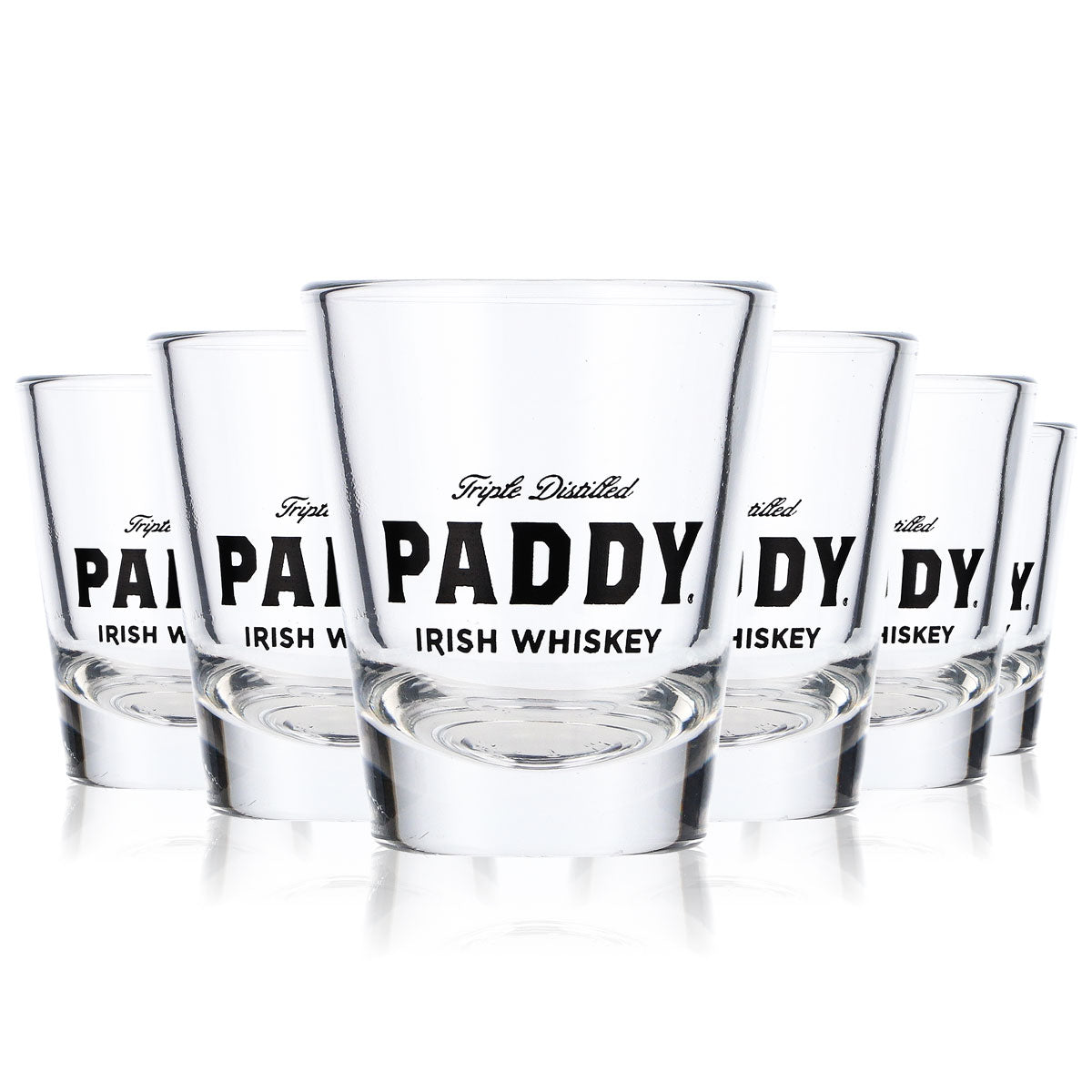 6x Paddy Whiskey Glas Shotglas Stamper Whiskyglas Kurzer 0,052l