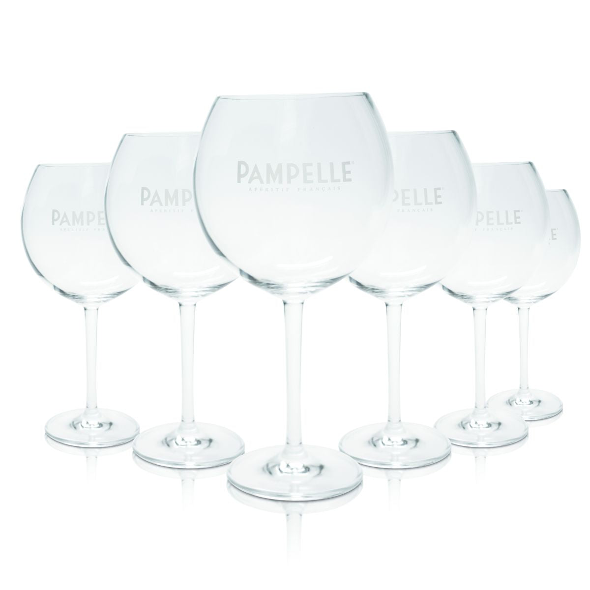 6x Pampelle Glas 0,62l Ballonglas Martini Royal Kelch Gläser Set Aperitif Drink