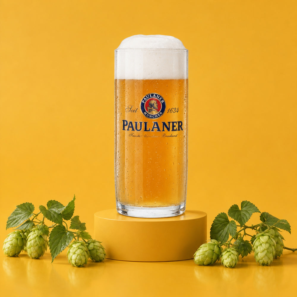 6x Paulaner Bier Glas 0,3l Krug Pils Seidel Sahm Henkel Gläser Humpen Krüge Beer