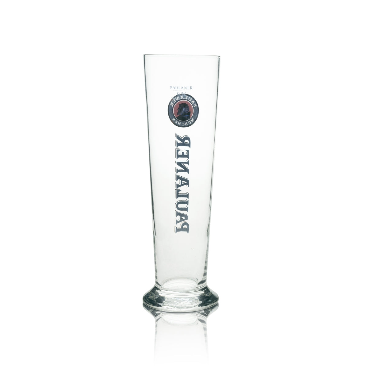 6x Paulaner Bier Glas Weizen 0,5l Logo mit Gold Rastal – Ansicht 3
