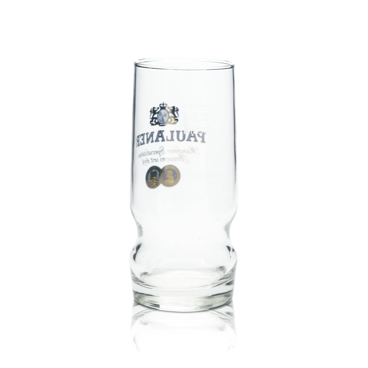 6x Paulaner Glas 0,25l Bier Becher Kontur Gläser Brauerei Bayern Gastro Helles – Ansicht 3