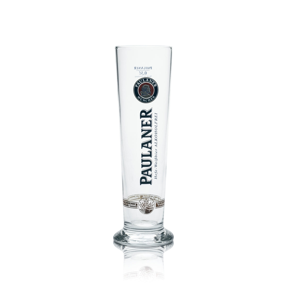 6x Paulaner Glas 0,3l Pokal Stange Alkoholfrei Gläser Bier Brauerei Hefe Weizen – Ansicht 2