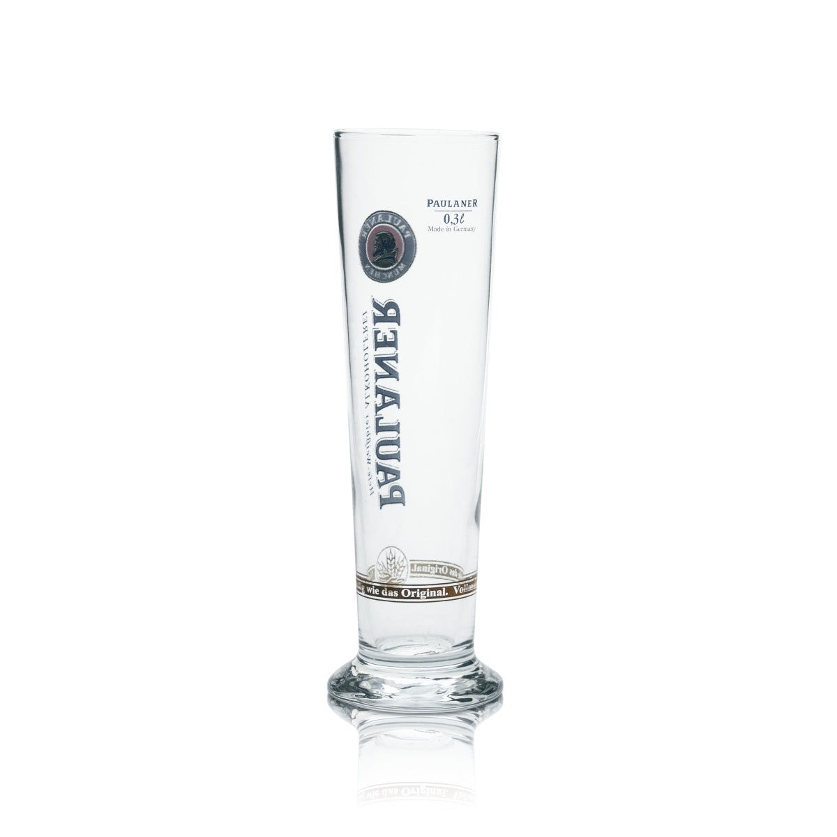 6x Paulaner Glas 0,3l Pokal Stange Alkoholfrei Gläser Bier Brauerei Hefe Weizen – Ansicht 3