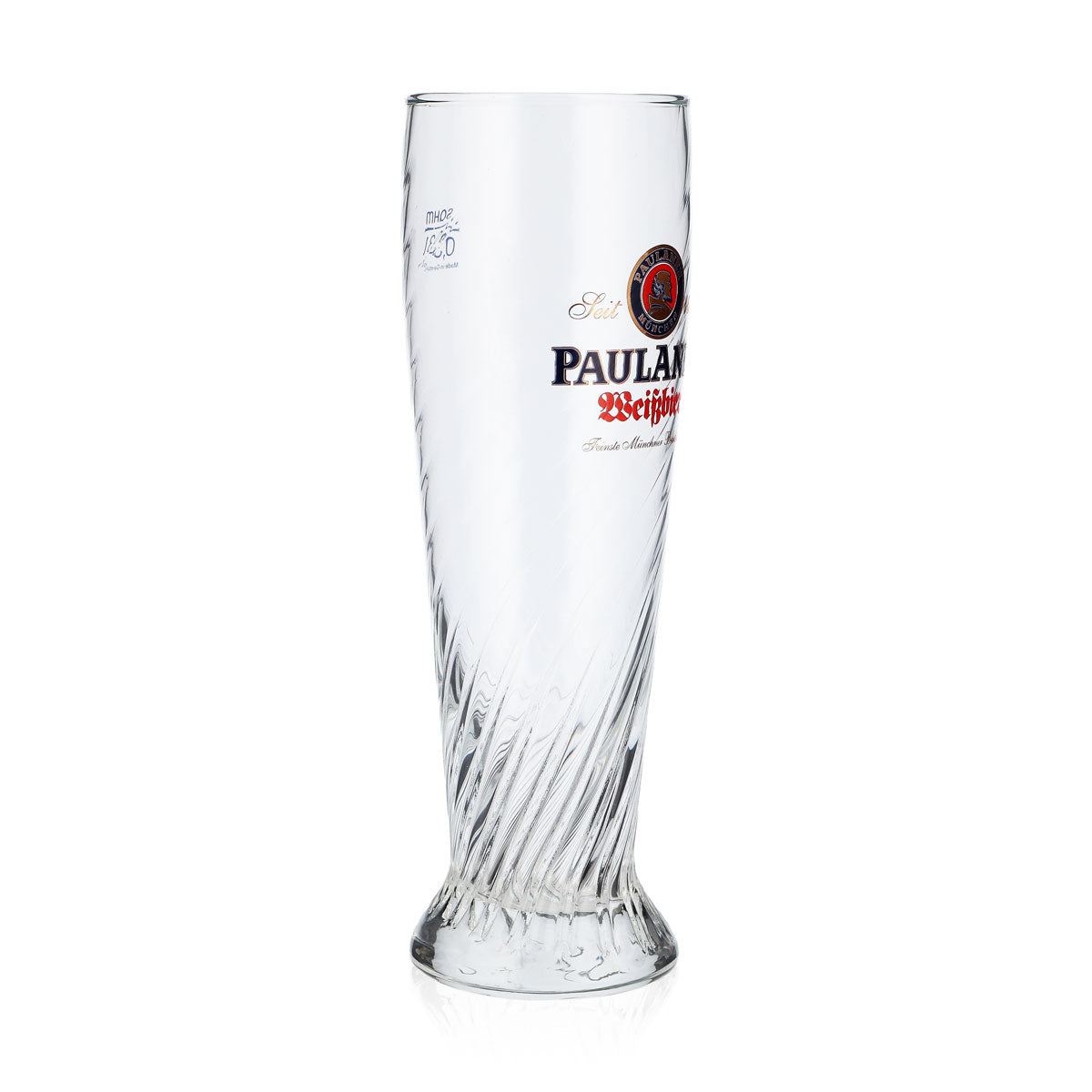 6x Paulaner Weissbier Biergläser Weissbierglas Relief Bierglas 0,3l gold – Ansicht 3
