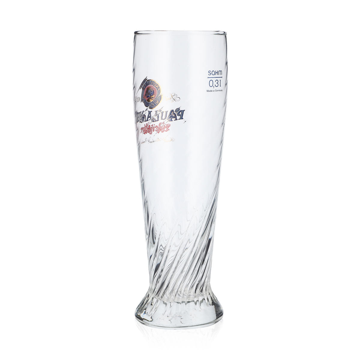6x Paulaner Weissbier Biergläser Weissbierglas Relief Bierglas 0,3l gold – Ansicht 4