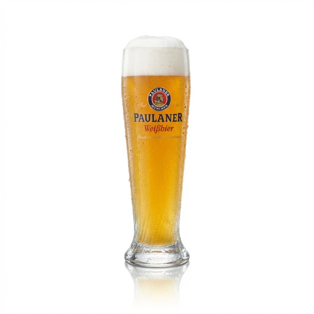 6x Paulaner Weißbier Glas 0,3l Hefe Kristall Weizen Gläser München Bayern Gastro – Ansicht 3