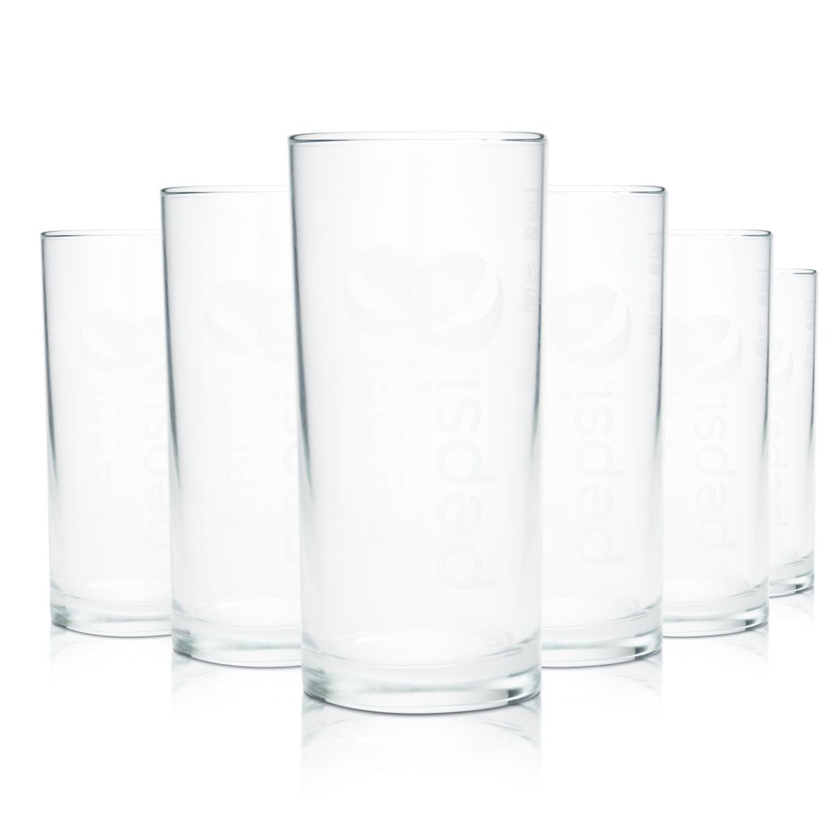 6x Pepsi Glas 0,25l Softdrinkgläser Willibecher Trinkgläser Limo Cola Wasserglas