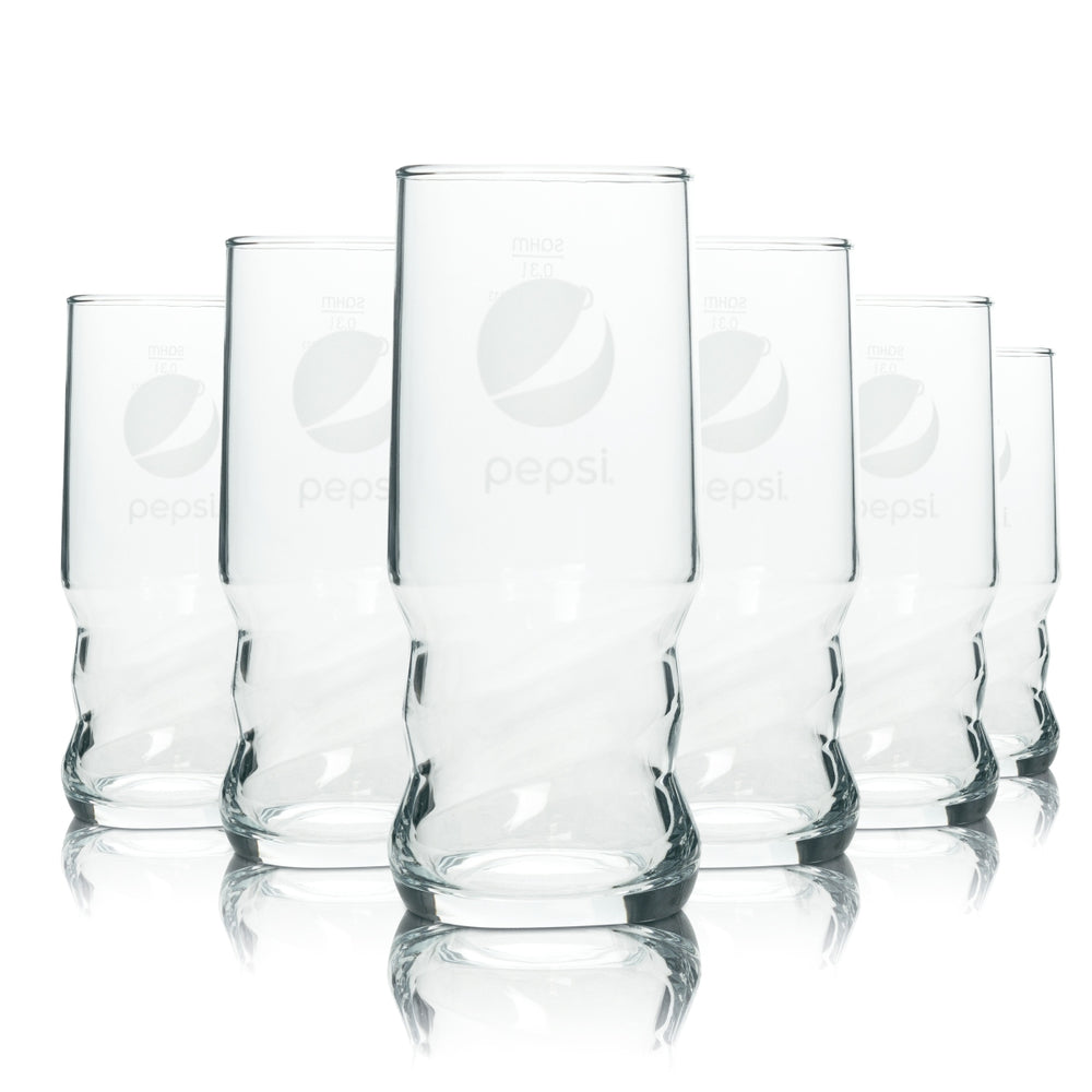 6x Pepsi Softdrink Glas 0,3l Becher AXL Longdrink Limo Cola Gläser Gastro Bar