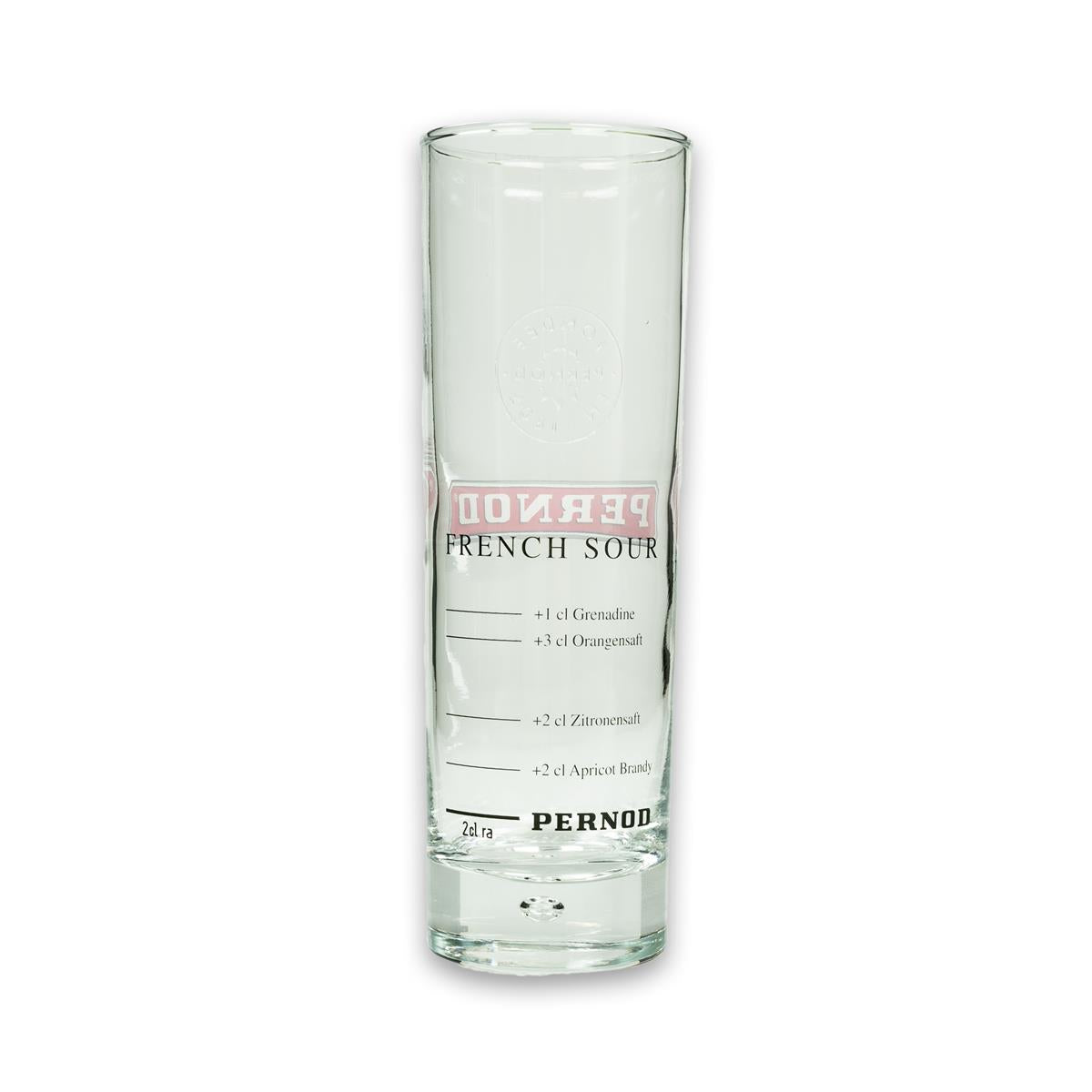 6x Pernod French Sour Glas Longdrink rund dünn – Ansicht 3