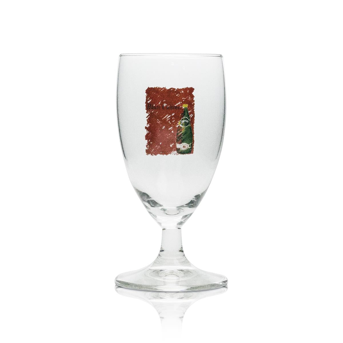 6x Perrier Softdrink Glas Kelch verschiedene Motive – Ansicht 2