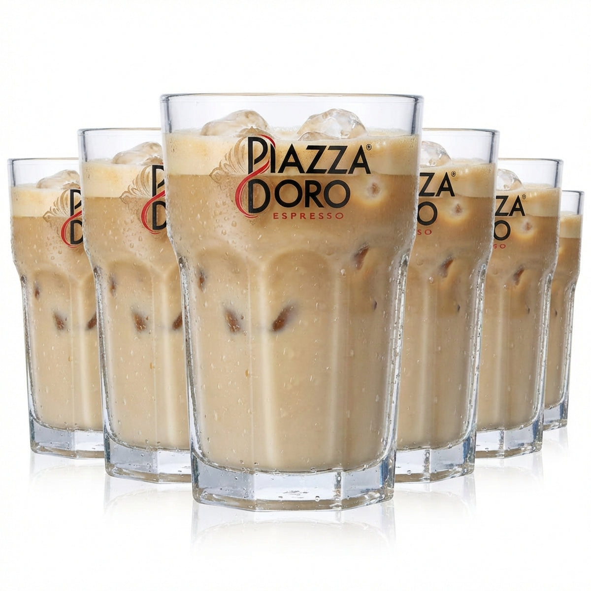 6x Piazza D´oro Kaffee Glas 0,29l Lattegläser Kaffeegläser Cappucinoglas