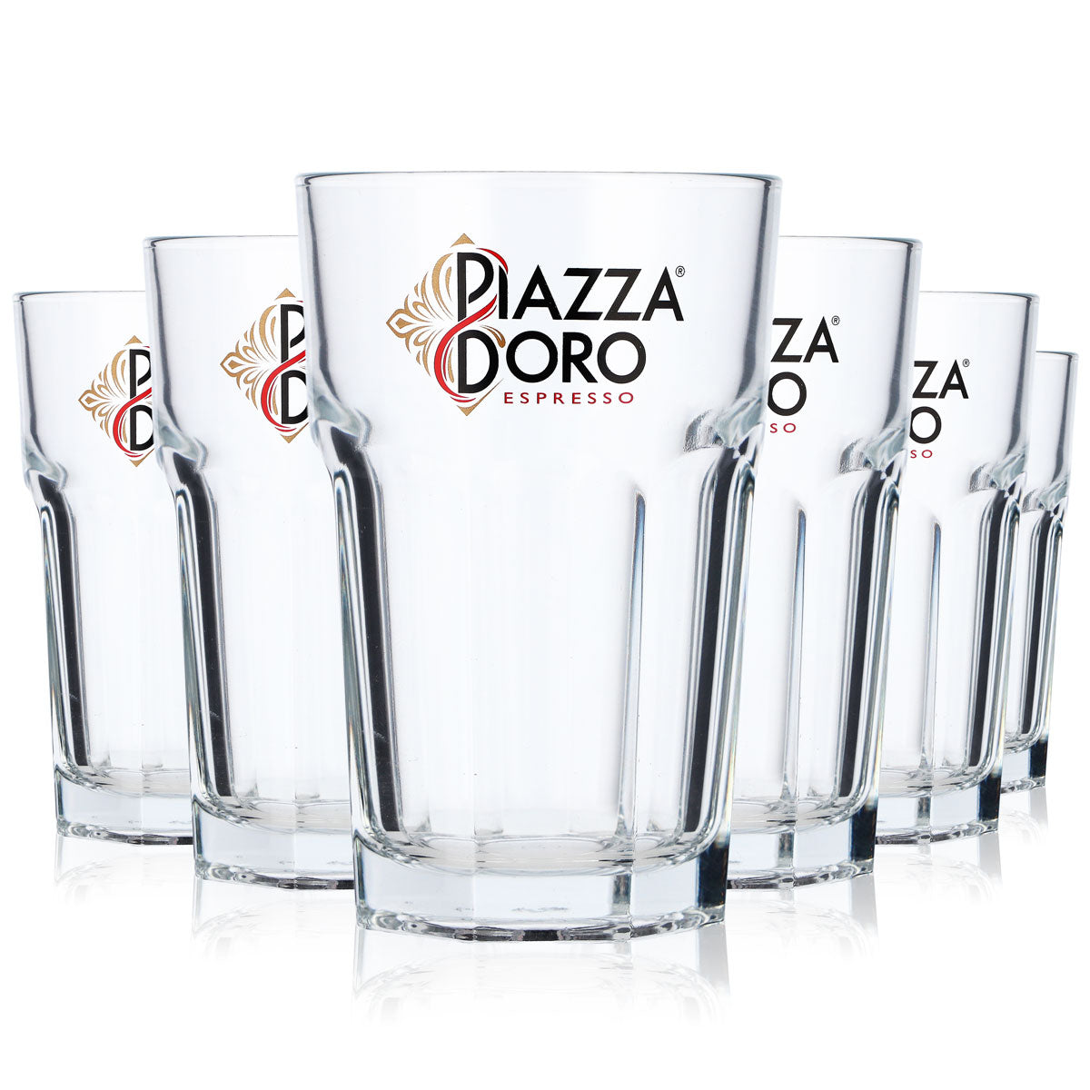 6x Piazza D´oro Kaffee Glas 0,29l Lattegläser Kaffeegläser Cappucinoglas – Ansicht 5