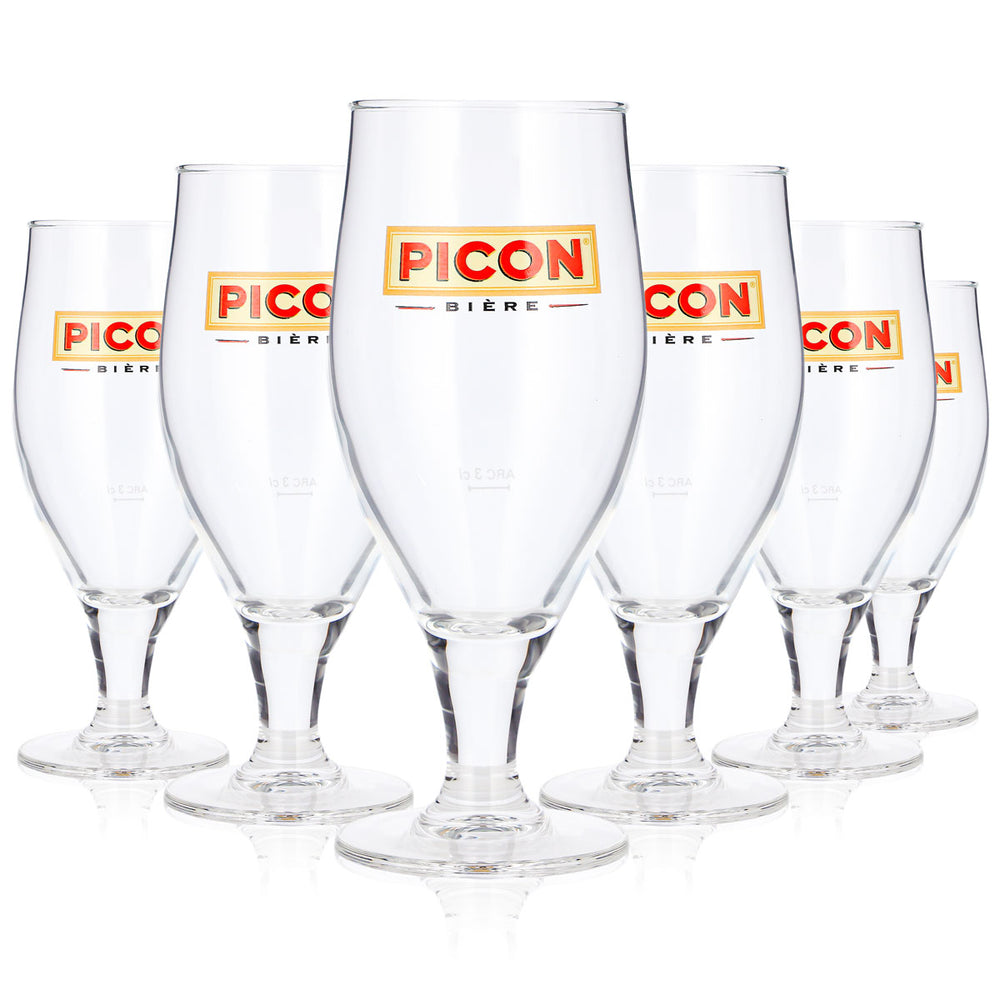 6x Picon Bier Glas Pokal (6er Set)