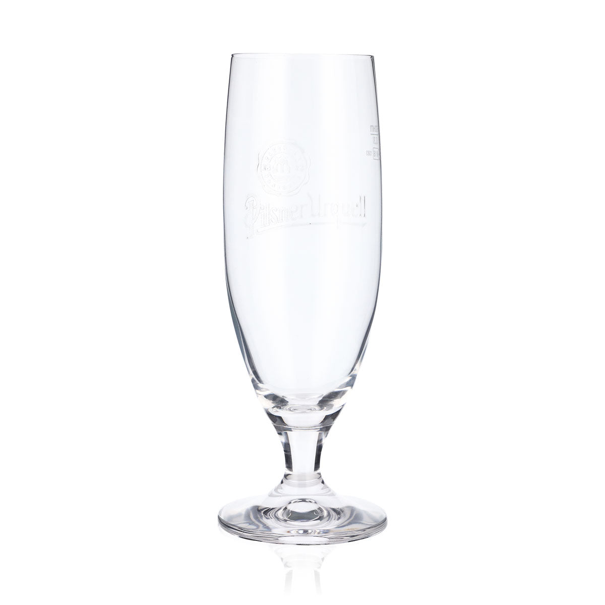 6x Pilsner Urquell Bier Glas 0,3l Biergläser Pokalglas Relief im Fuß – Ansicht 2