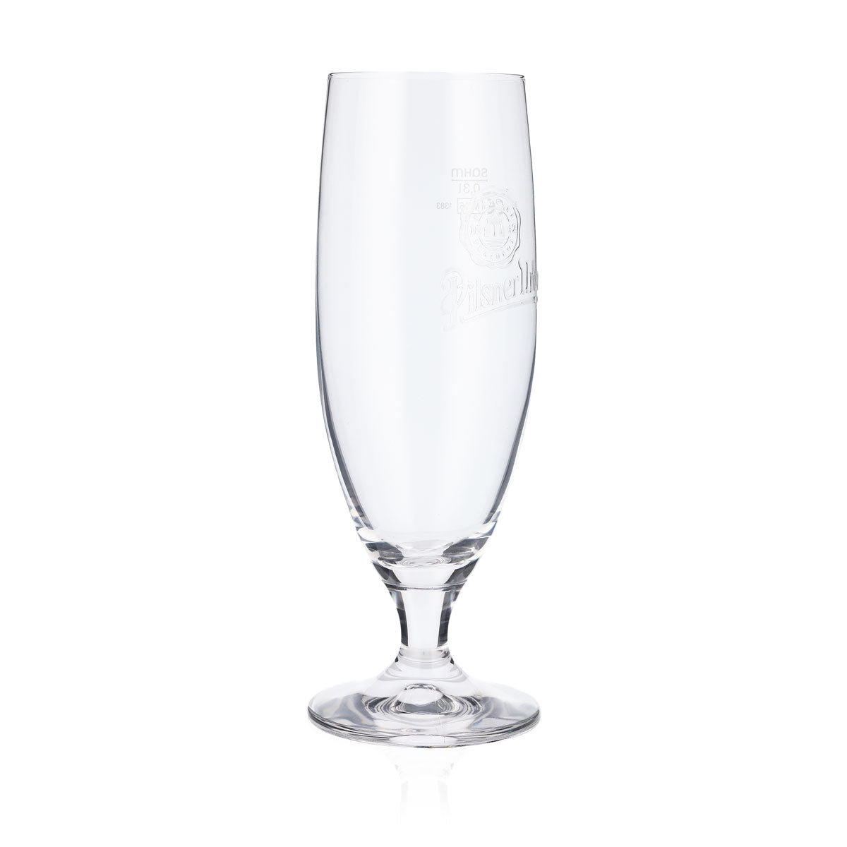 6x Pilsner Urquell Bier Glas 0,3l Biergläser Pokalglas Relief im Fuß – Ansicht 3