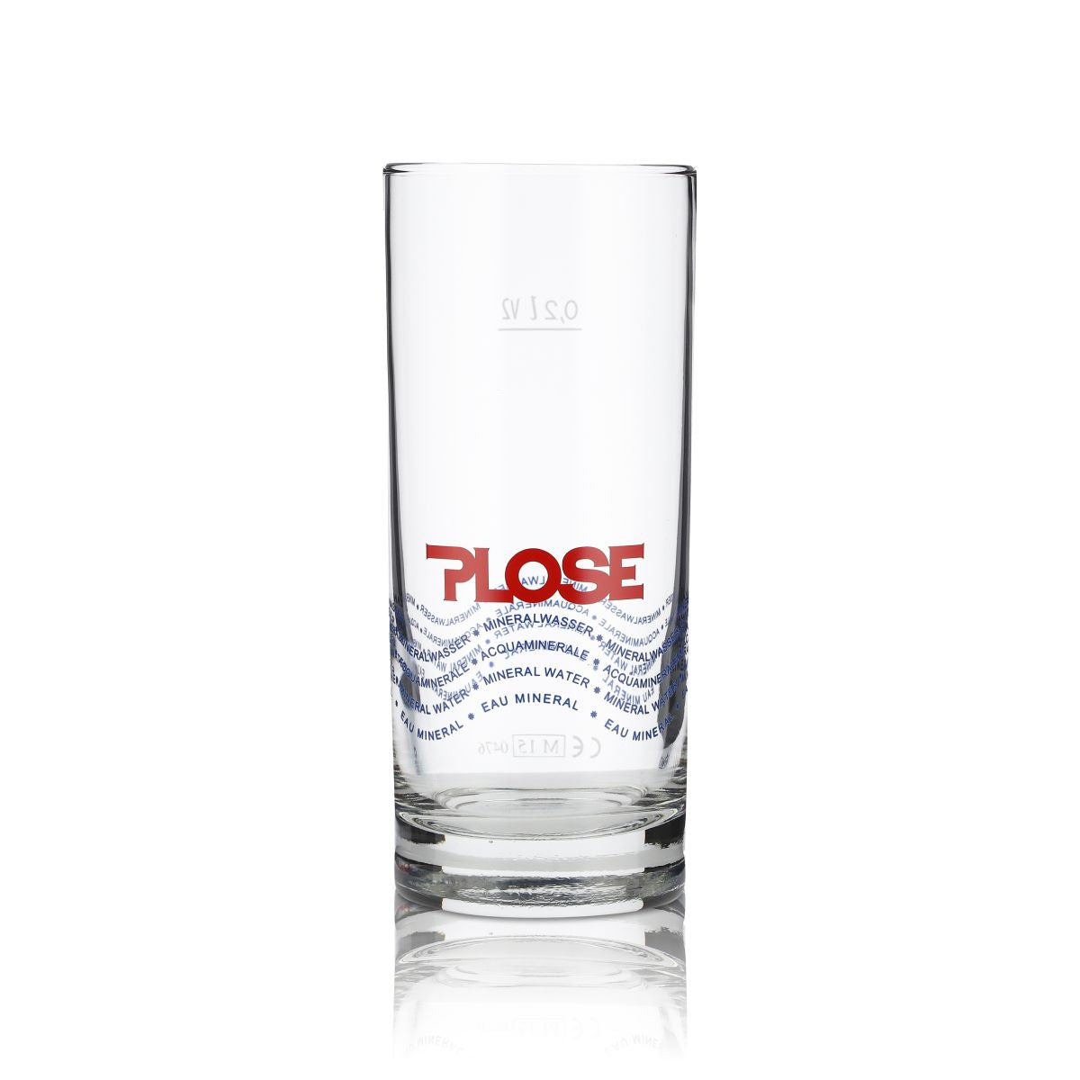 6x Plose Glas 0,2l Mineralwasser Stange Tumbler Becher Gläser Set Sprudel – Ansicht 2