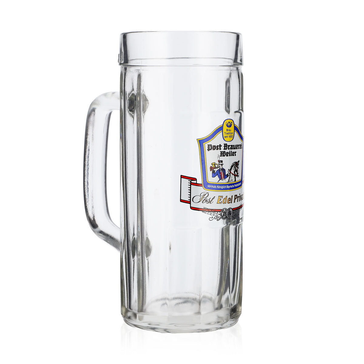 6x Post Brauerei Weiler Bier Glas Bierseidel 0,4l Krug Rastal Fralkenstein – Ansicht 3