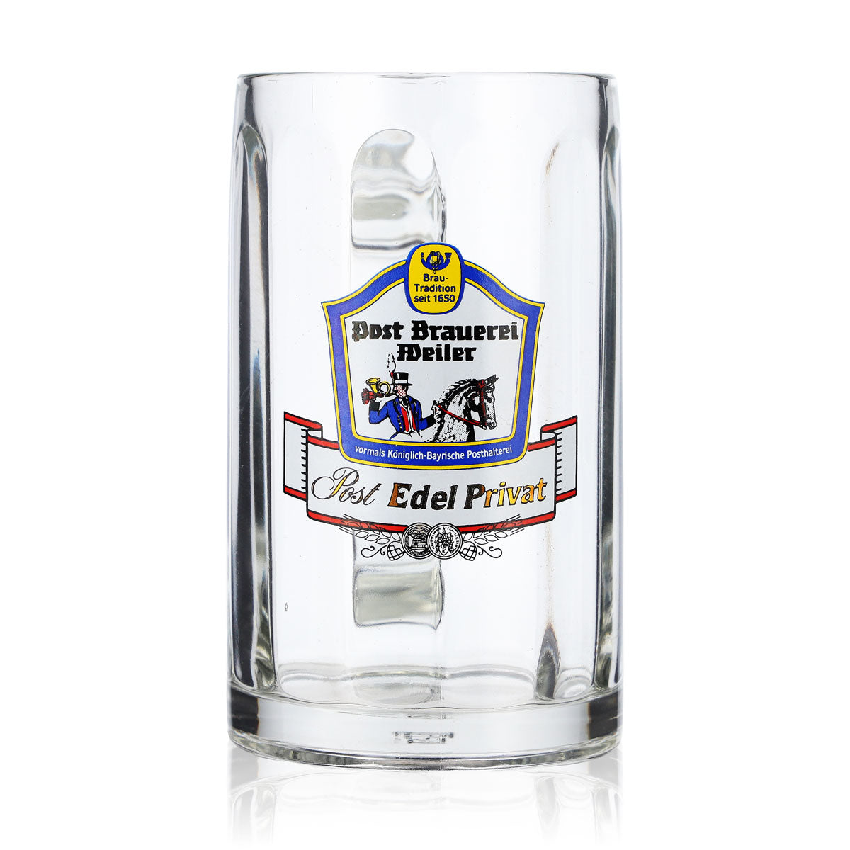 6x Post Brauerei Weiler Bierglas Bierseidel Gläser 0,3l Bierkrug – Ansicht 2