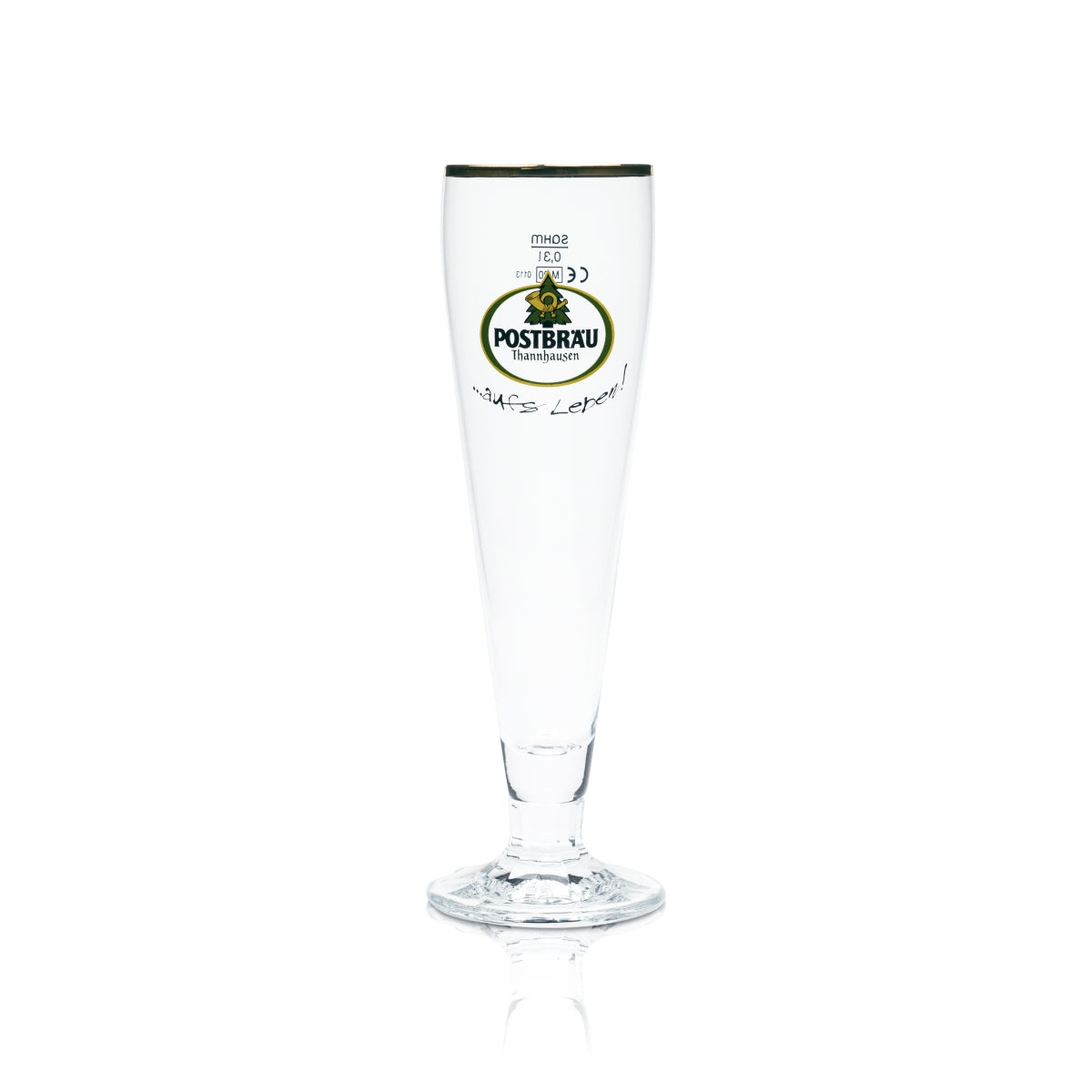 6x Postbräu Bier Glas 0,3l Pokal Tulpe Ferrara Thannhausen Gläser Brauerei Beer – Ansicht 2