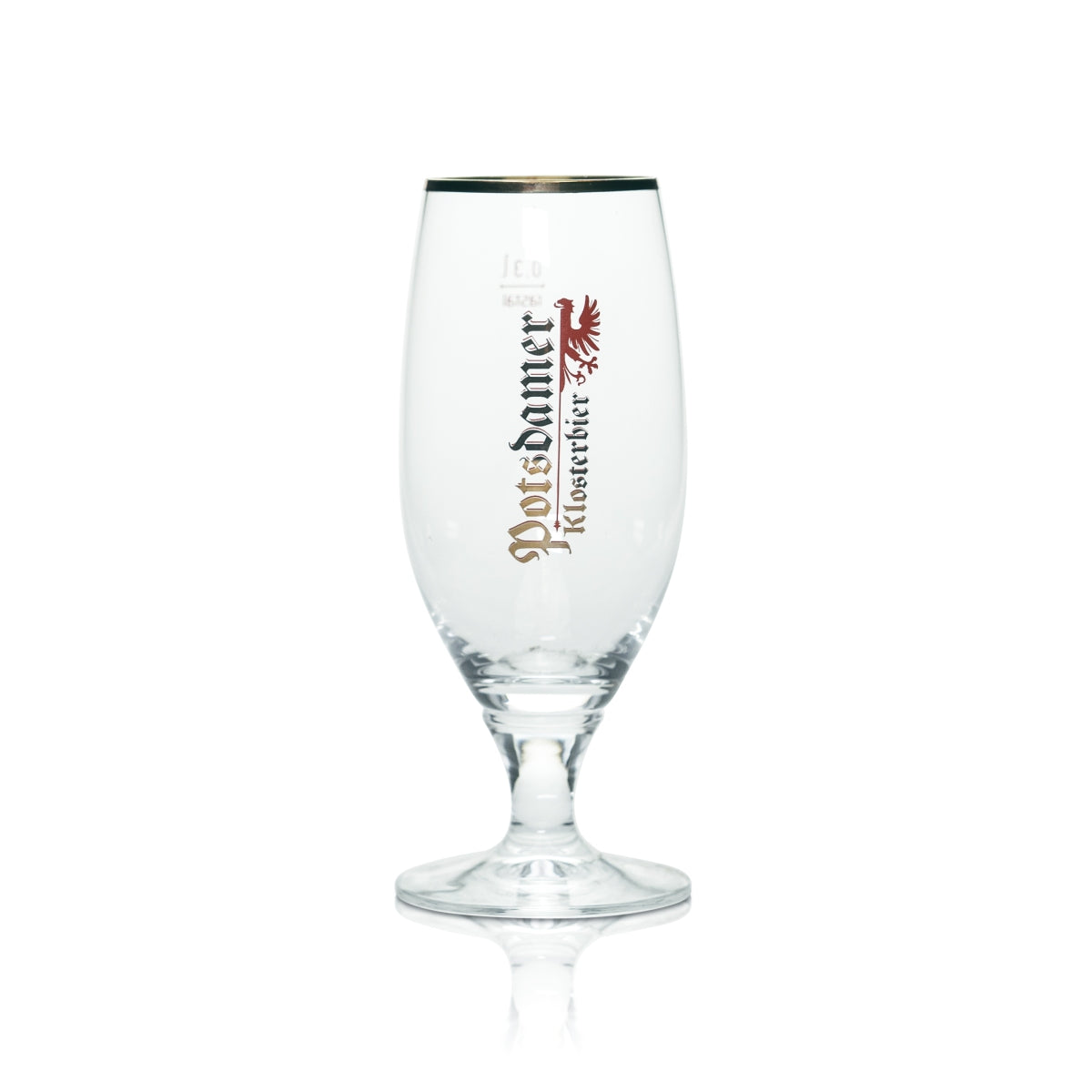 6x Potsdamer Klosterbier Glas 0,3l Bier Pokal Pils Tulpe Gläser Goldrand Gastro – Ansicht 2