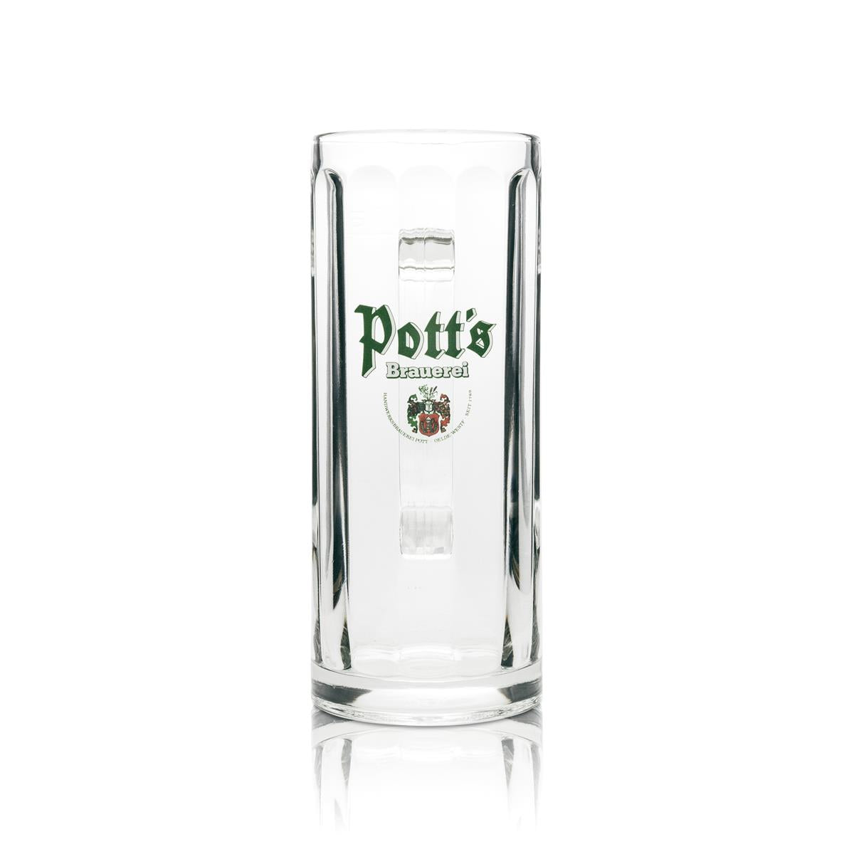 6x Potts Bier Glas 0,5l Krug geriffelt Rastal – Ansicht 2