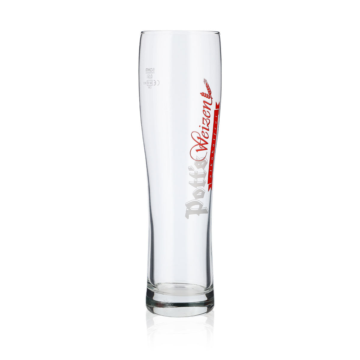 6x Potts Bier Glas 0,5l Weissbierglas Weizenglas Biergläser alkoholfrei – Ansicht 3