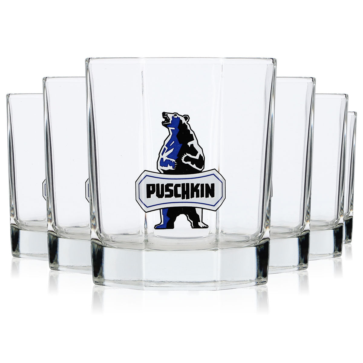 6x Puschkin Vodka Glas 4cl Tumbler Rastal Whiskyglas Old Fashioned (6er Set)
