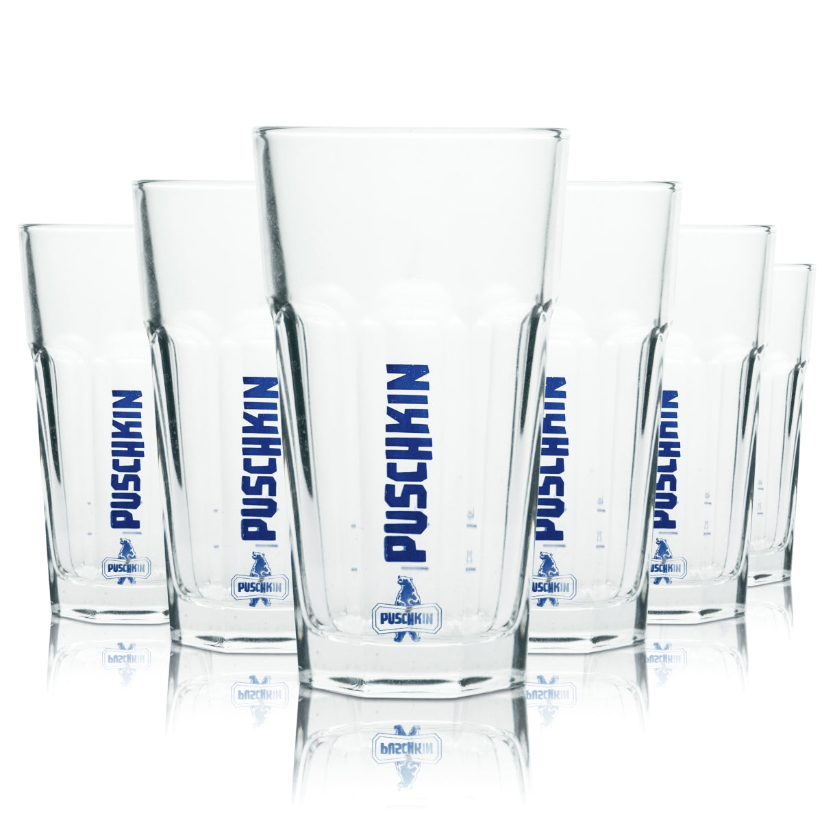 6x Puschkin Vodka Glas Longdrink Disco Gläser Cocktail Granity 2cl 4cl Rastal
