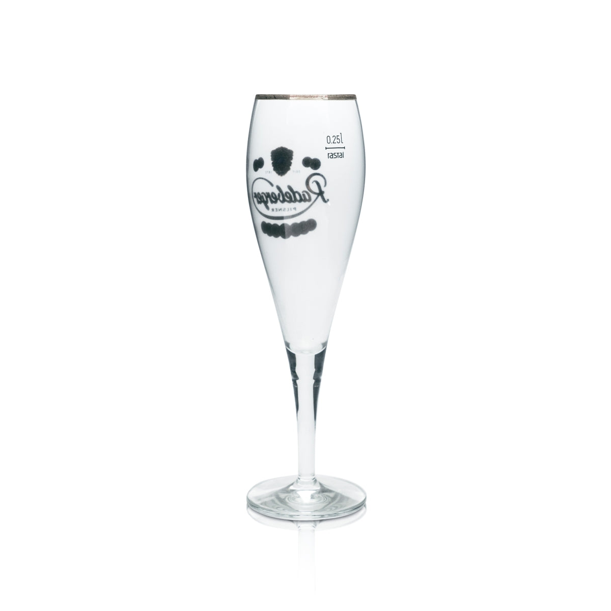 6x Radeberger Bier Glas 0,25l Pokal Tulpe Kupferrand Gläser Gastro Kneipe Pils – Ansicht 4
