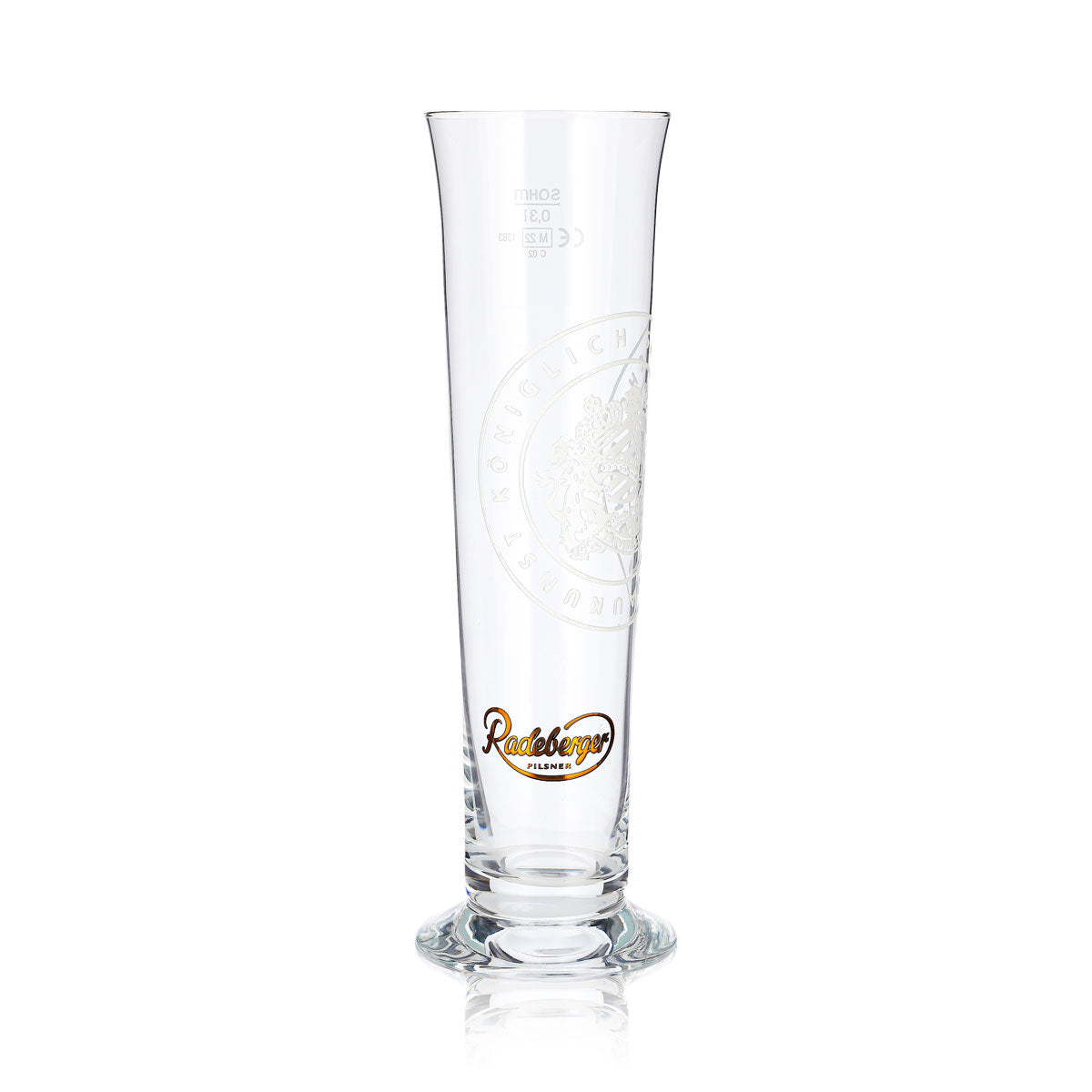6x Radeberger Bier Glas 0,3l Pokal Sahm Königlich sächsische Braukunst (6er Set) – Ansicht 3