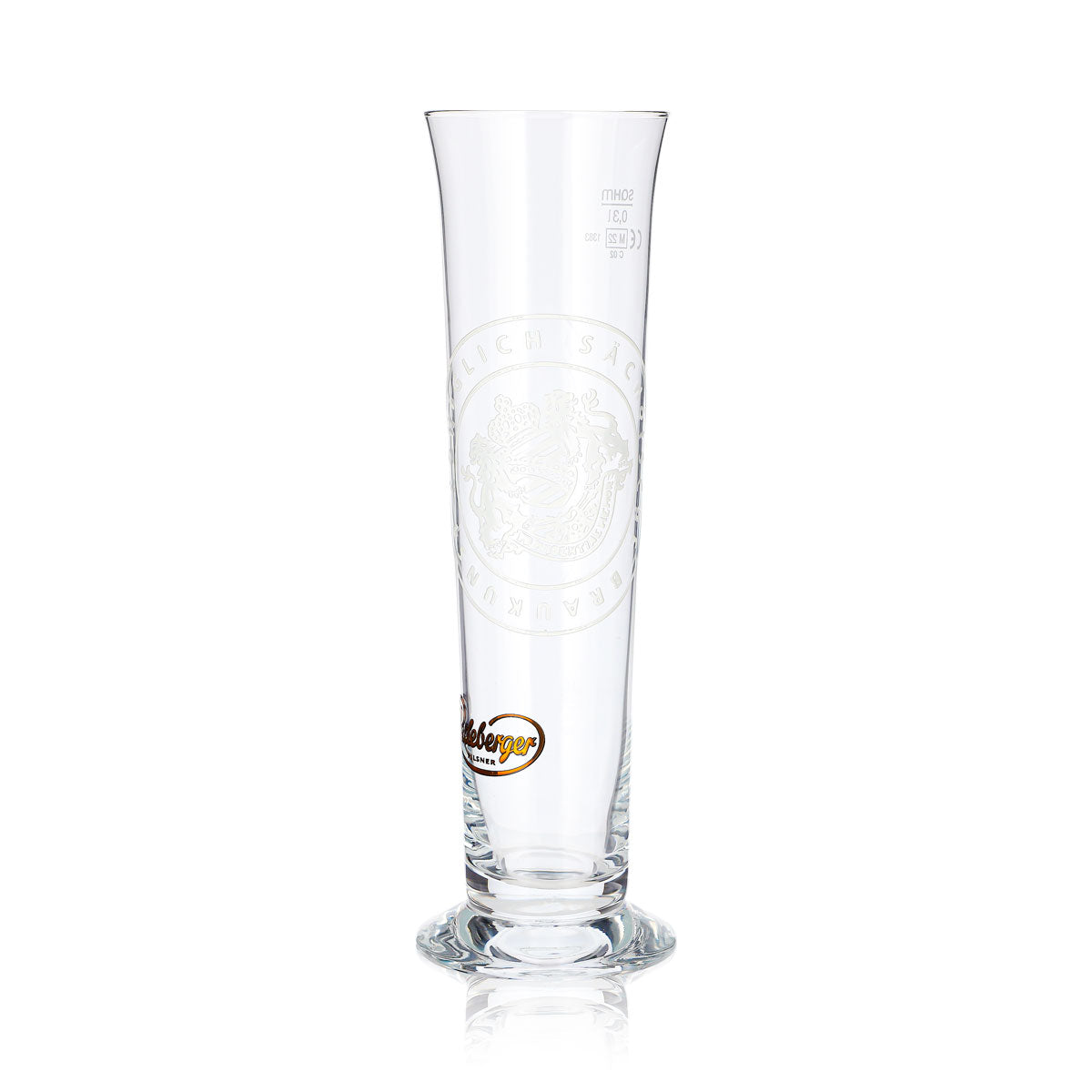 6x Radeberger Bier Glas 0,3l Pokal Sahm Königlich sächsische Braukunst (6er Set) – Ansicht 6