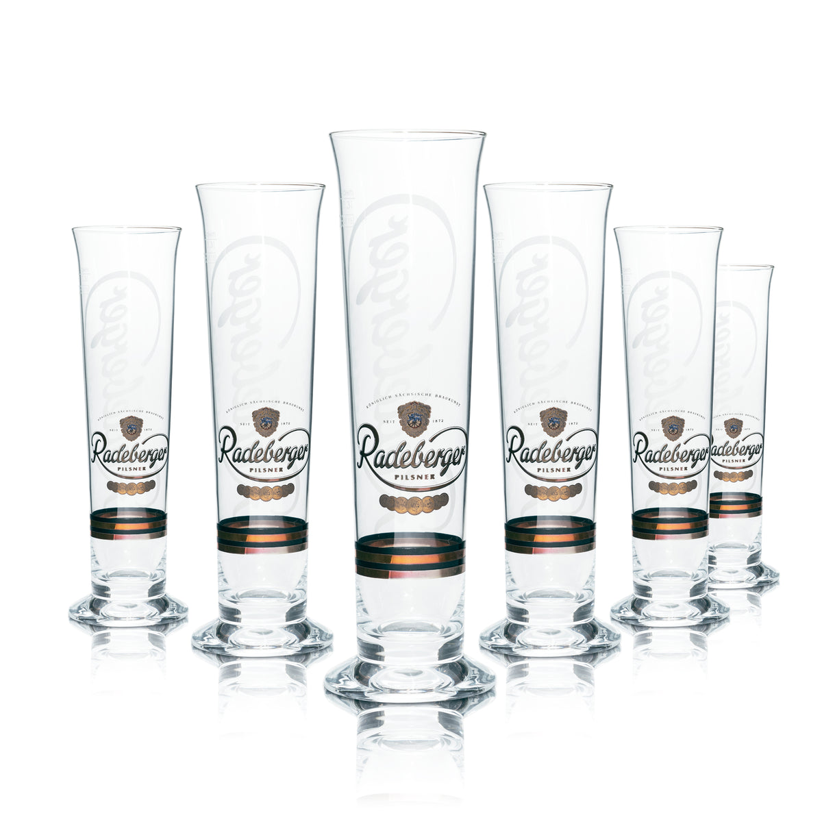6x Radeberger Bier Glas 0,3l Pokal Stange Tulpe Beer Szene Gläser Pils Gastro – Ansicht 9