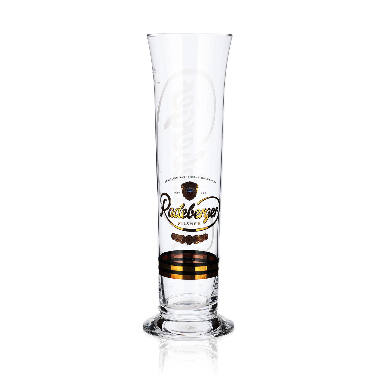 6x Radeberger Bier Glas Biergläser Stange 0,4l Pokal Szeneglas Sahm – Ansicht 2