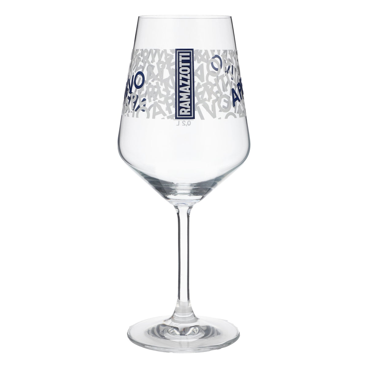 6x Ramazzotti Aperitivo Glas 0,5l geeicht Stielglas Cocktail Spritz Aufdruck – Ansicht 3