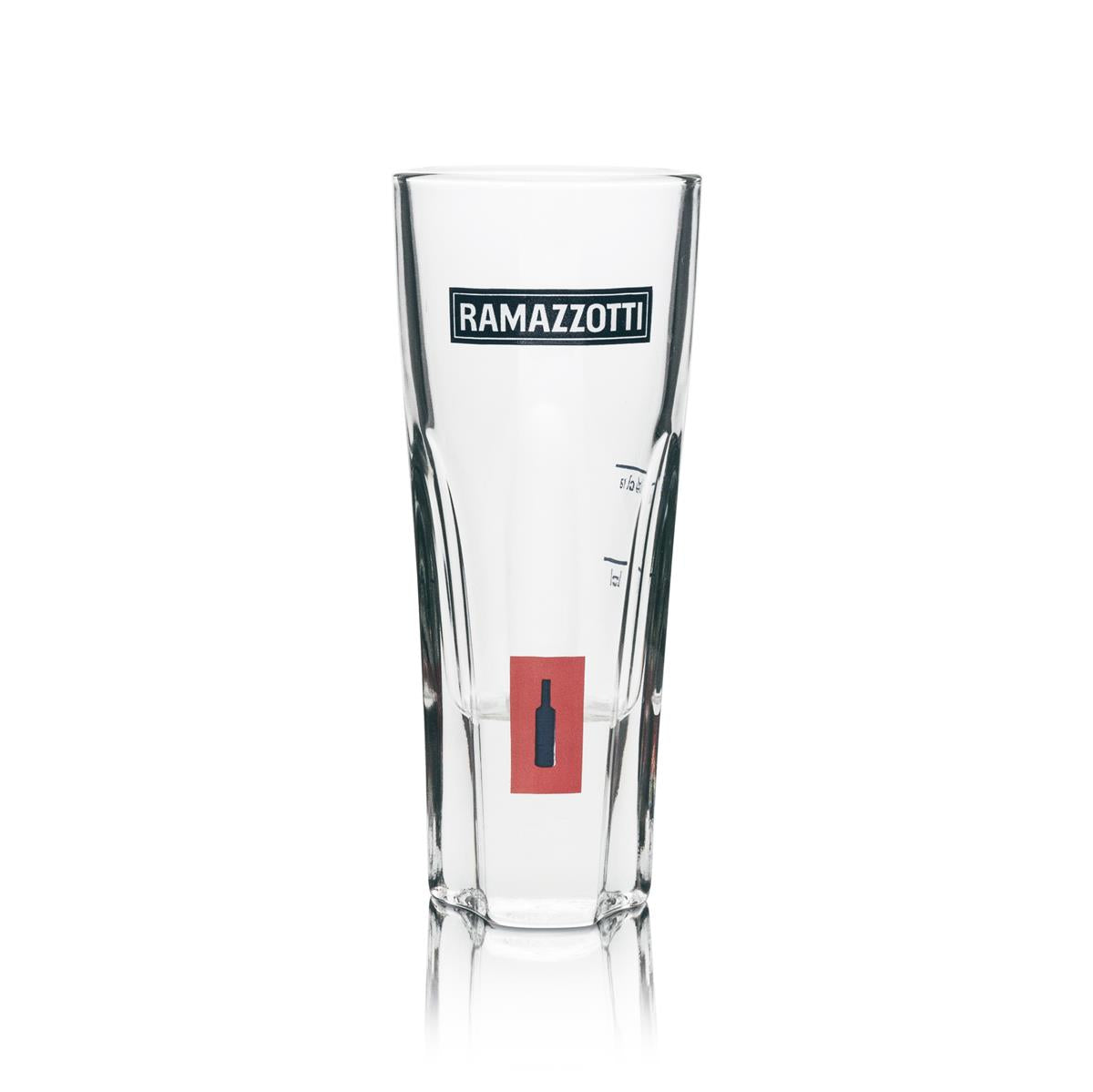 6x Ramazzotti Glas 0,15l Kontur Tumbler Relief Design Gläser Longdrink Amaro Ice – Ansicht 2