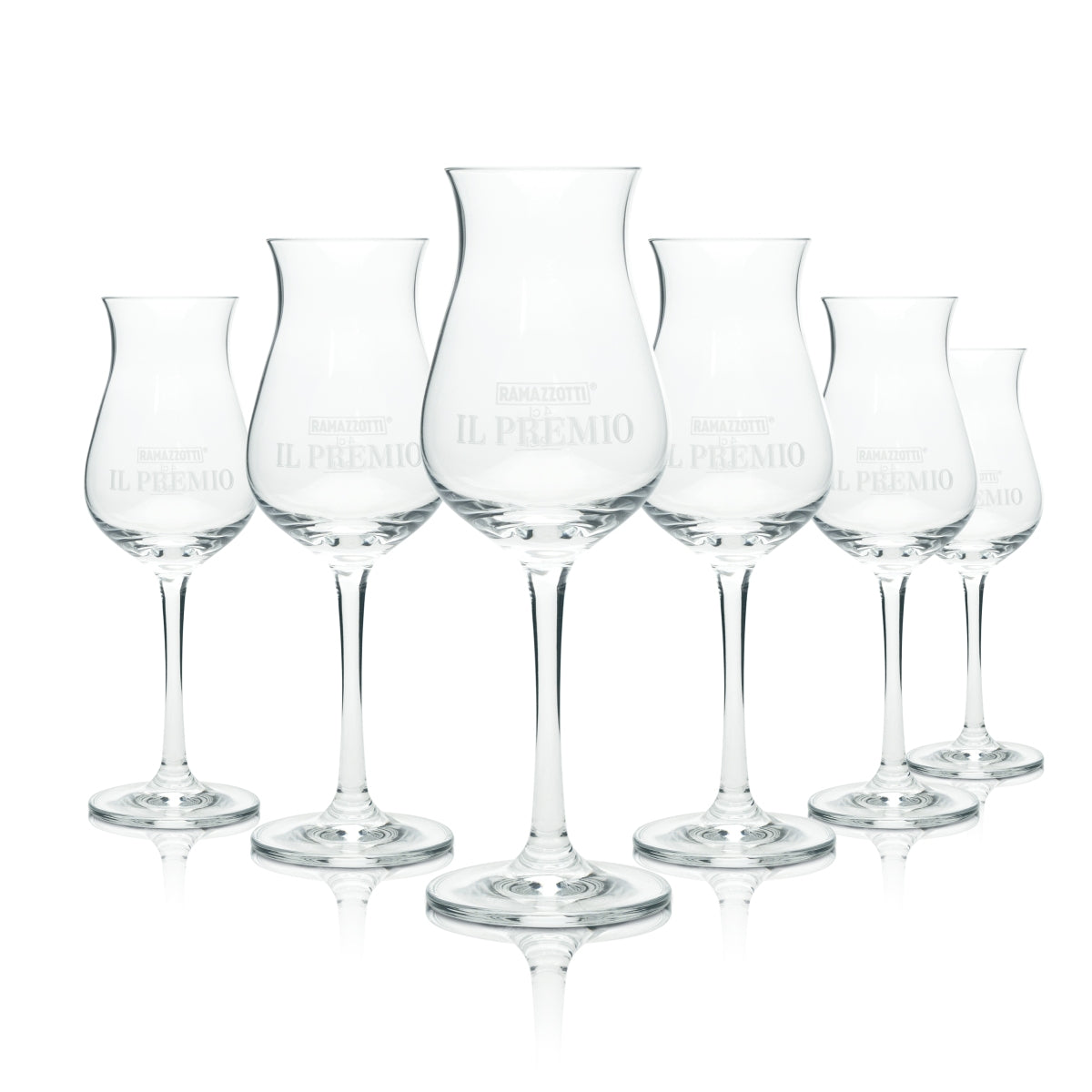 6x Ramazzotti Likör Glas 0,12l Nosingglas Il Premio Gläser Tasting Sommelier