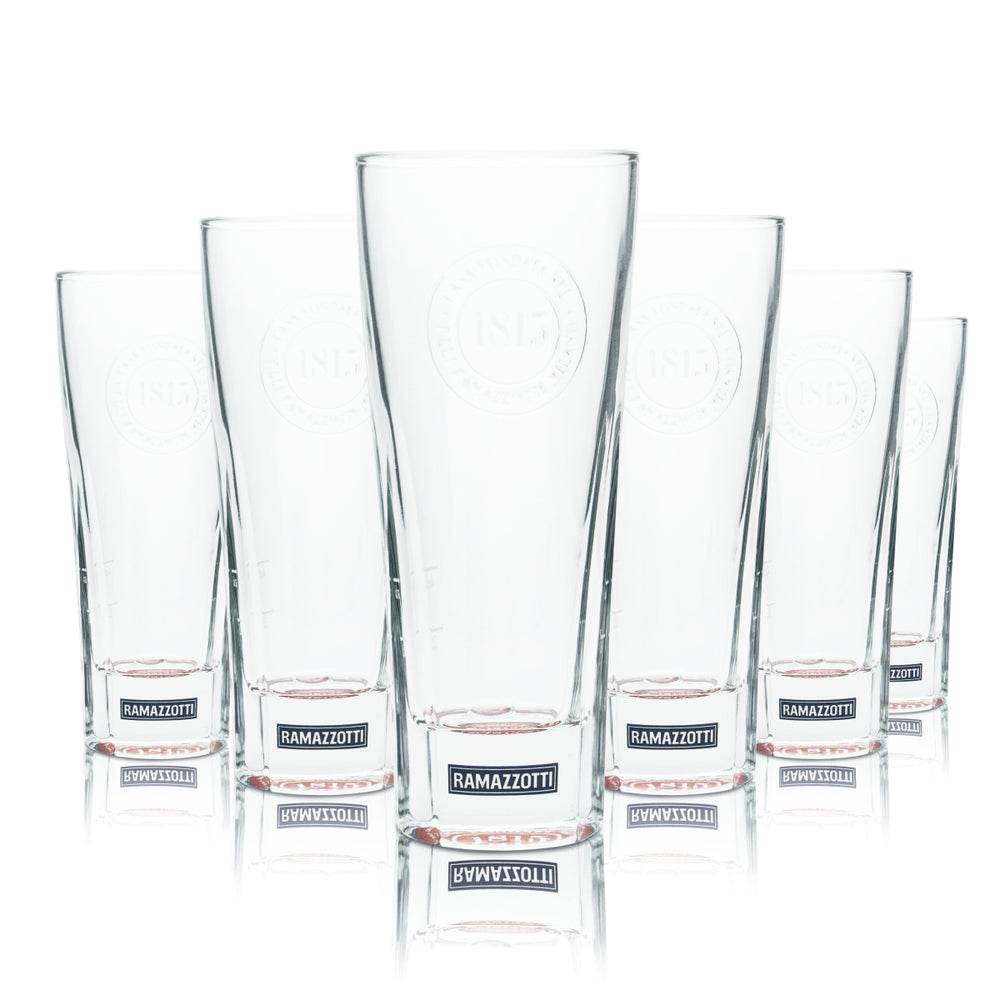6x Ramazzotti Likör Glas 0,2l 1815 Longdrink Cocktail Stamper Gläser Digestif